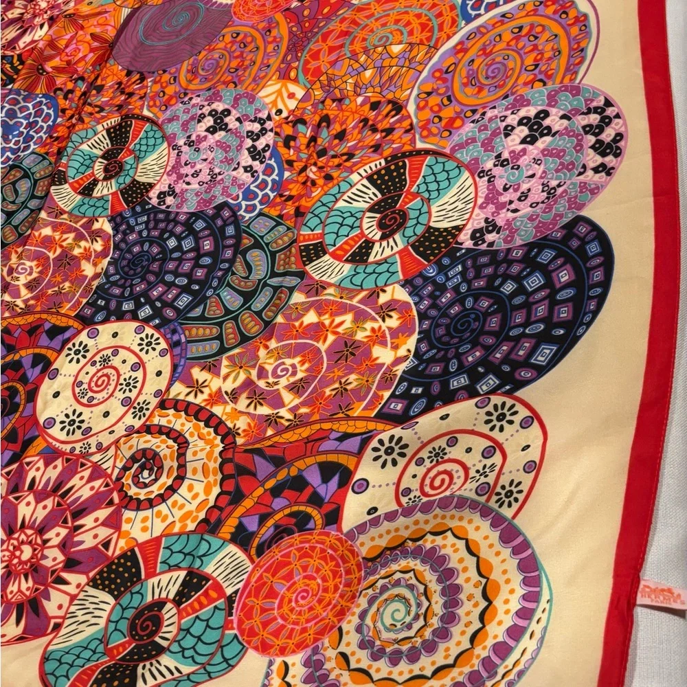 Colorful Abstract Patterned Scarf - Picture 1 of 4
